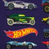 Jersey - Meterware - Hot-Wheels - Rennbahn - Rennautos