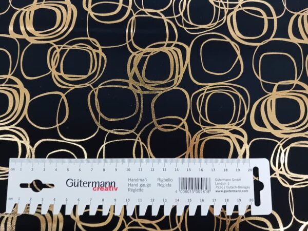 20260703_132857 (1) Patchwork - Meterware - Swafing - Gold auf schwarz