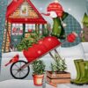 Patchwork - Gardening Snowmen - Panel
