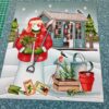 Patchwork - Gardening Snowmen - Panel