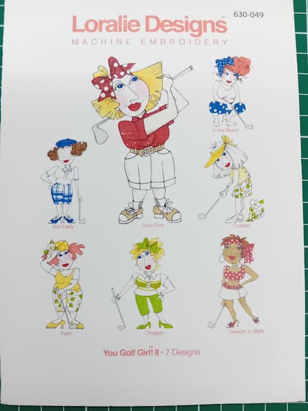 Loralie Design - Golf Damen - Maschinen Embroidery