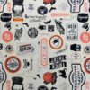 20260908_165259 Patchwork - Meterware - Halloween - Hexagon schwarz weiß - Happy Haunting