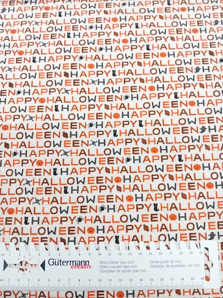 20260910_142638 Patchwork - Meterware - Halloween - Schriftzeichen - Happy Haunting
