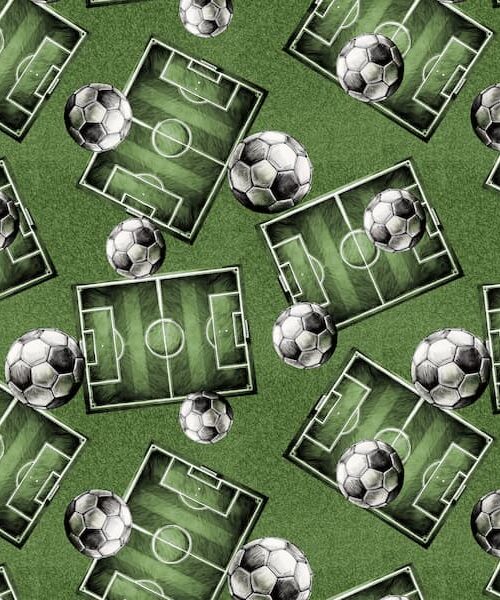 4751-66 (1) Patchwork - Meterware - Fußball