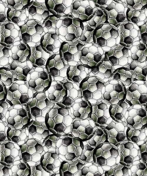 4752-95 Patchwork - Meterware - Fußball - Allover