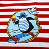 Jersey - Panel - Pinguin auf Surfbrett - Steinbeck