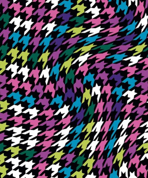 Softshell - Meterware - Kinder - Erwachsene - Houndstooth Fuchsia